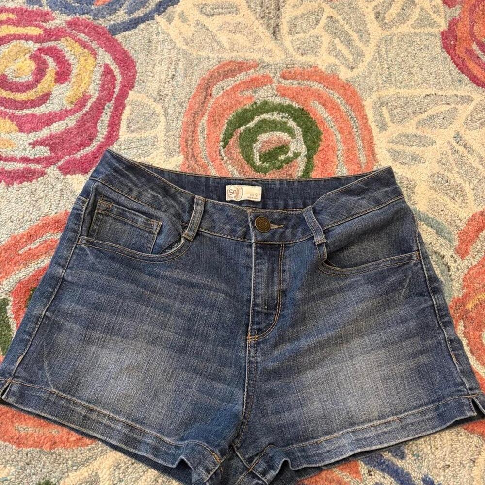 So clothing blue denim shorts